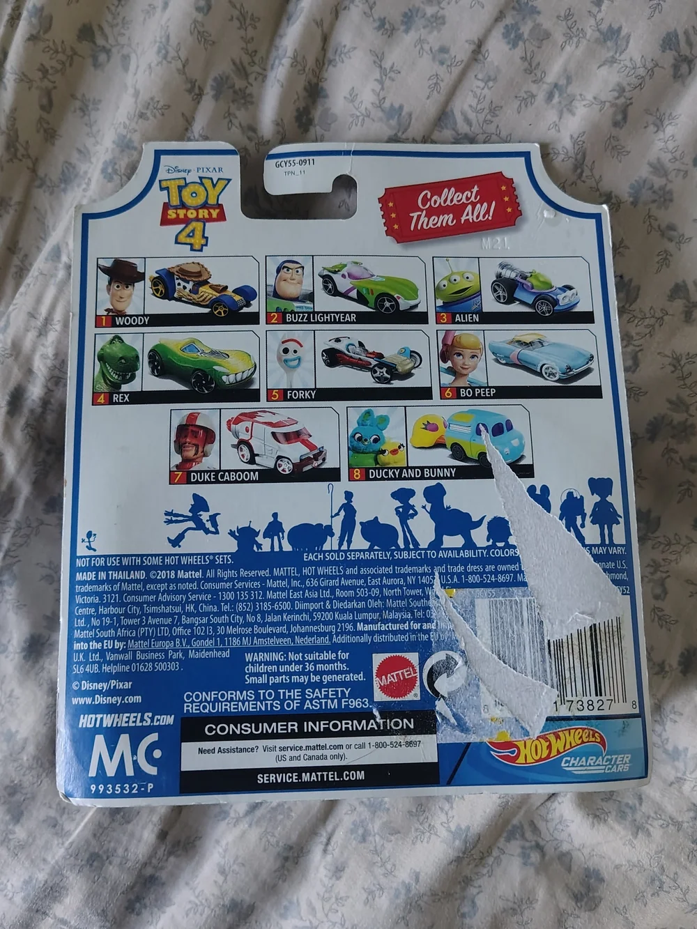 Hot Wheels Toy Story 4 Alien Character Car - Blue/Green